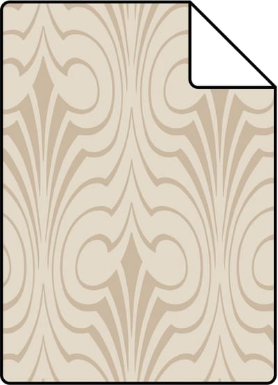 Proefstaal ESTAhome behang grafische vorm beige - 26.5 x 21 cm - 139634-S