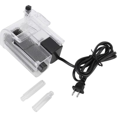 3-in-1 Externe Hangende Visvijver Powerfilter Aquarium Zuurstof Luchtpomp gray
