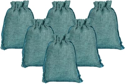 Set van 30 jute zakken 13 x 18 cm met trekkoord, kerst- en geschenkzakken, ideaal voor adventskalender en sieraden