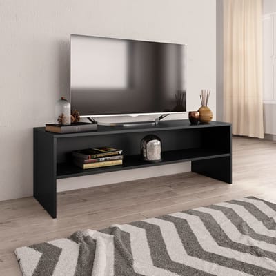 vidaXL - Tv-meubel - 120x40x40 - cm - bewerkt - hout - zwart