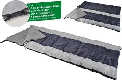 Slaapzak met rits voor dubbelslaapzak