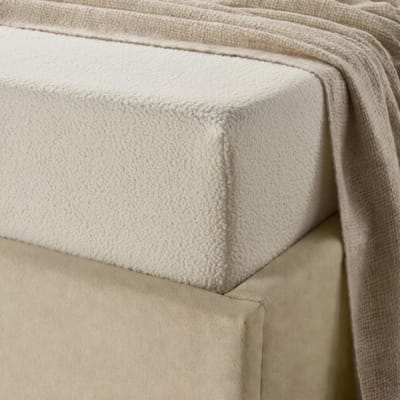 Y-NOT™ - Teddy - Hoeslaken - Creme - 140x200+30cm 2-Persoons - Hoekhoogte 30cm - 30 dagen proefslapen