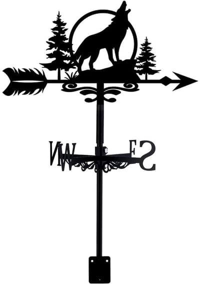 Windwijzer - smeedijzeren windwijzer - decoratief - weerbestendig - geschikt voor tuinen en daken-FXB33