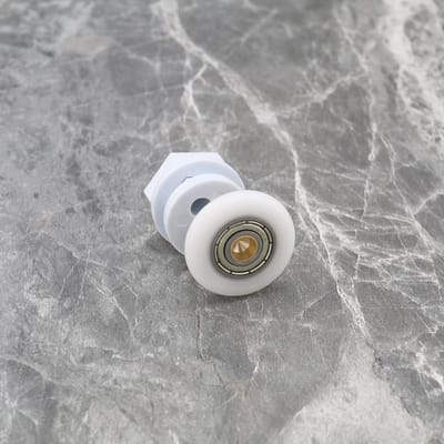 Allecto - Douchedeurrollen - Vervangende lopers - Ultrastil - Wit - Glazen deuren - 8 stuks - Geschikt voor 4-6 mm deuren