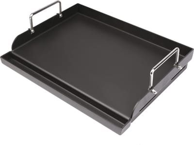 La'Moussawi ® Universele Grote Rechthoekige Grillplaat met Antiaanbaklaag voor Gas- en Houtskoolbarbecues