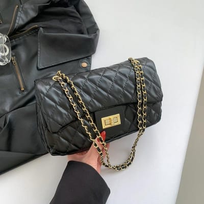 Xiaoxiangxiang Linglang Ketting Nieuwe Stijl Mode Grote Capaciteit Kwaliteit Schoudertas Dames Crossbody Klein Vierkant Tasje gray