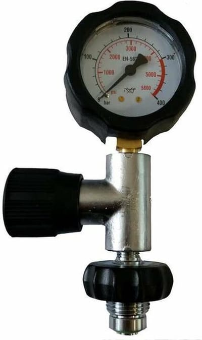Druktest Manometer voor duiksport cylinder
