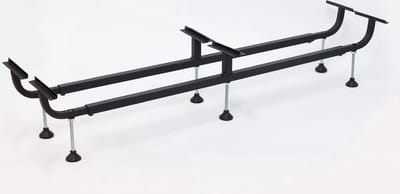 Potenset Bedbodem - Ondersteuning poten - Bed verhogen - Breedte en hoogte verstelbaar - 180x200cm - Zwart