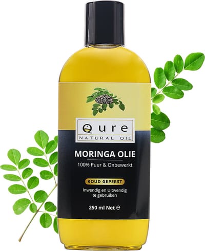Moringa Olie 250ml | Biologisch | 100% Puur & Onbewerkt | Moringazaadolie voor huid, haar en lichaam