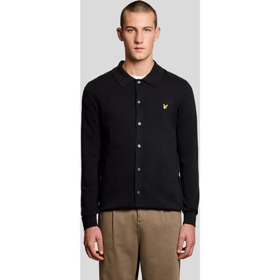 Overhemd Lange Mouw Lyle &amp; Scott Katoenen gebreid shirt