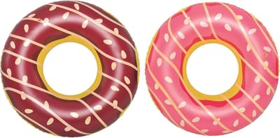 Zwemband Donut - Opblaasbare Ring - Zwemmen Ontspannen - XXL Formaat - 125 cm Diameter - Bruin
