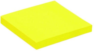 Memoblok Quantore 76x76mm neon geel | 6 stuks