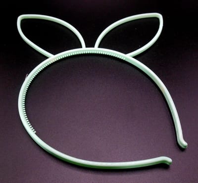 Diadeem met grote oren mintgroen - kinderfeestje - verjaardag