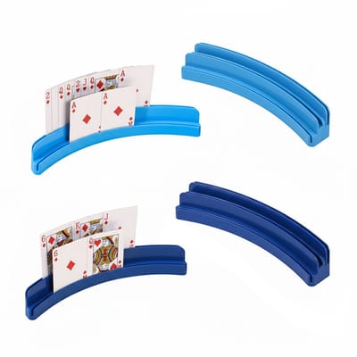 ShopWise Kaartenstandaarden Set - 4 Stuks - Kaartenhouder voor Speelkaarten - Ideaal voor Kaartspellen & Spelavonden