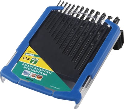 wolfcraft - 13 delige Metaalboorset HSS gewalst - Metaalboor Ø 2–8 mm - Metaal Boor - 7106000
