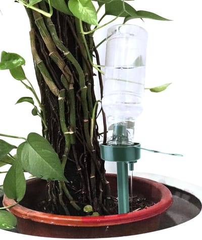 Automatisch Bewateringssysteem voor Binnenplanten - 6 Delige Set met Verstelbare Druppelaars en Afneembare Componenten
