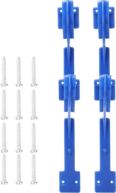Hangers voor Zwembadstokken - 2 Stuks, Ideaal voor Zwembadaccessoires, Slangen en Netten, Telescopische Haken voor Tuin en Schoonmaak