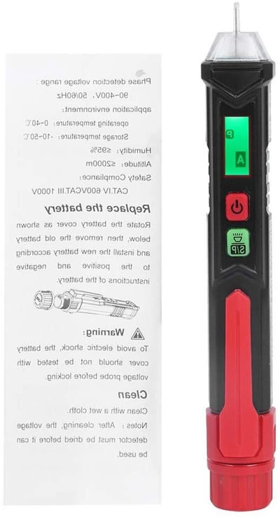 Spanningstester - Spanningsdetector - Elektra Controleren - Contactloos Meten - 157 cm - Grijs
