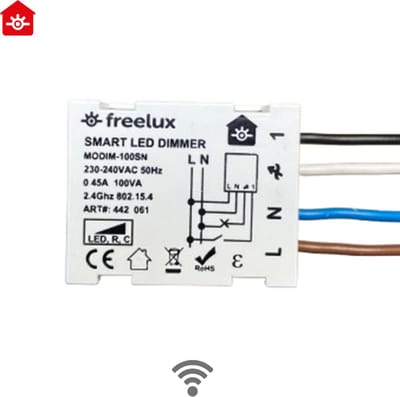 Freelux LED Dimmer - Module - 0-100Watt - Zigbee 3.0 - Unverseel - Fase-afsnijbaar - LED inbouw dimmer - stopcontact