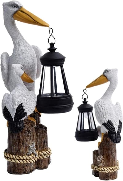 Zonne-energie Tuinlamp - Dier Decoratie - Buitenverlichting Tuin - Vogel Vorm - 29 cm - Enkele Kleur