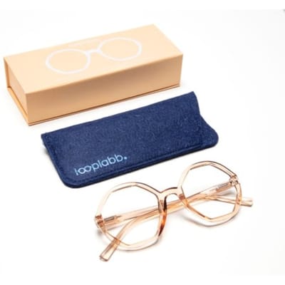 Looplabb leesbril sterkte +1,50 model lolita kristal champagne