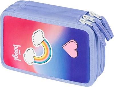 Etui met 3 Vakken voor Schoolspullen, Geschikt voor Jongens en Meisjes