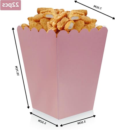 22 Stuks Popcornzakken en Snoepdozen voor Feestjes, Verjaardagen en Filmavonden - Ideaal voor Snacks en Treats