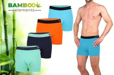 Bamboo Elements - Boxershort Heren - Bamboe - 4 Stuks - Bright - Ondergoed Heren - Heren Ondergoed - Boxer - Bamboe Boxershorts Voor Mannen