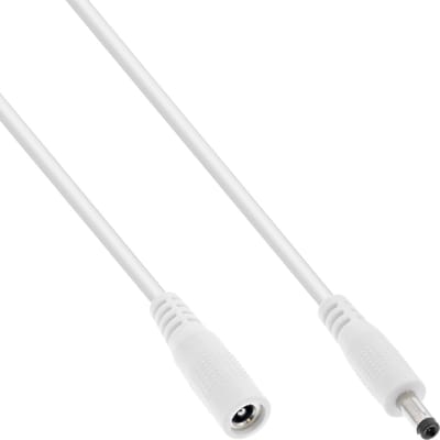 DC verlengkabel | 4,0 x 1,7mm | max. 24W | wit | 0,50 meter