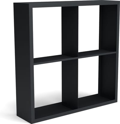 Beltza zwarte houtopslag onderverdeling 4 vakken 1500x385x1500 mm