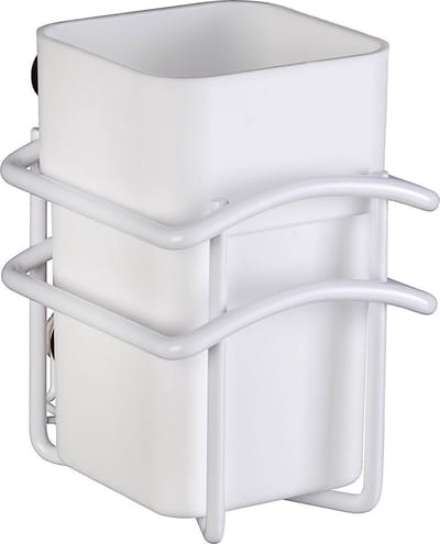 Wenko Tandenborstelhouder Classic Plus Staal/polypropyleen Wit