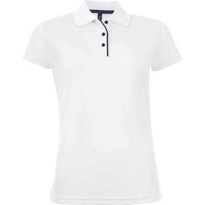 SOLS Performer sportpoloshirt voor dames/dames (Wit)