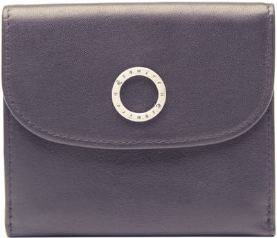 Esquire Leren portemonnee Athena Little Wallet Black zwart