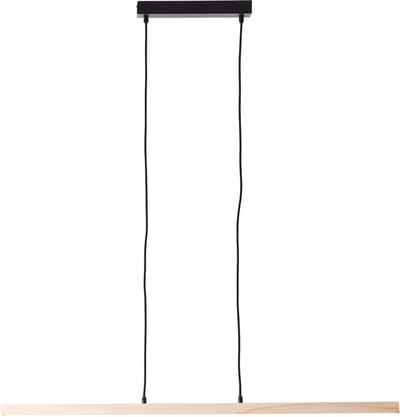 Brilliant LED-hanglamp Arion G99072/76 voor woonkamer, slaapkamer, hout/kunststof/metaal, plafondmontage binnenshuis, bruin - LED permanent geïntegreerd