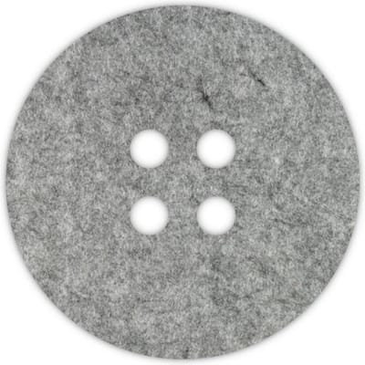 Knoop onderzetters - Vilt - Gemeleerd grijs - Rond - 6 stuks - ø 9,5 cm - Tafeldecoratie - Glas onderzetter - Cadeau - Woondecoratie - Woonkamer - Tafelbescherming - Onderzetters Voor Glazen - Keukenbenodigdheden - Woonaccessoires - Tafelaccessoires