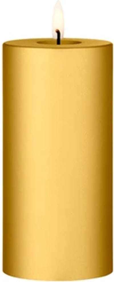 Ester & Erik Led Pillar kaars H15cm gold metallic