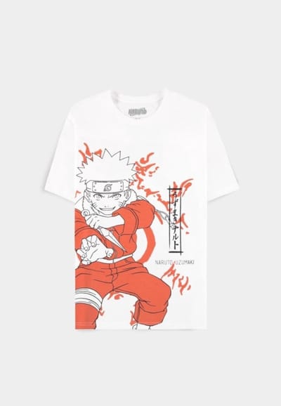 Naruto - Uzumaki Heren Tshirt - S - Wit