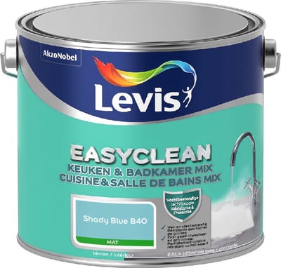 Levis - Easyclean Keuken & Badkamer Mix - Shady Blue B40 - Mengverf - 2,5 L