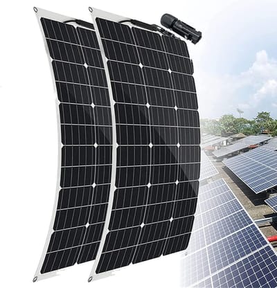 Zonnepanelen Set - Flexibel Opladen - Duurzame Energie - Met Geïntegreerde Controller - 350W of 700W - Zwart