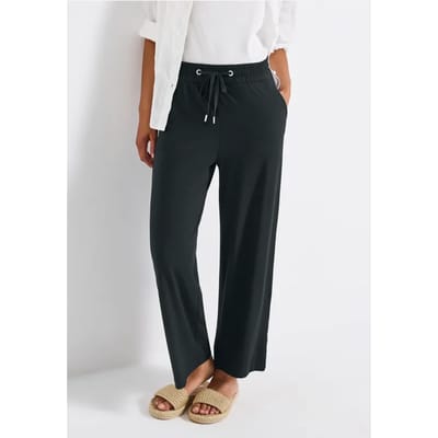 Wide Legs broek met jogg tailleband