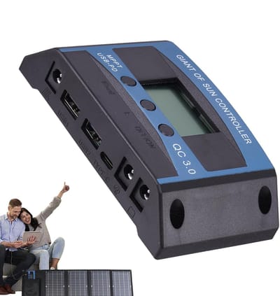 Zonne Laadregelaar - Energie Controller - Zonne Energie - PWM Technologie - 12V 24V - Blauw