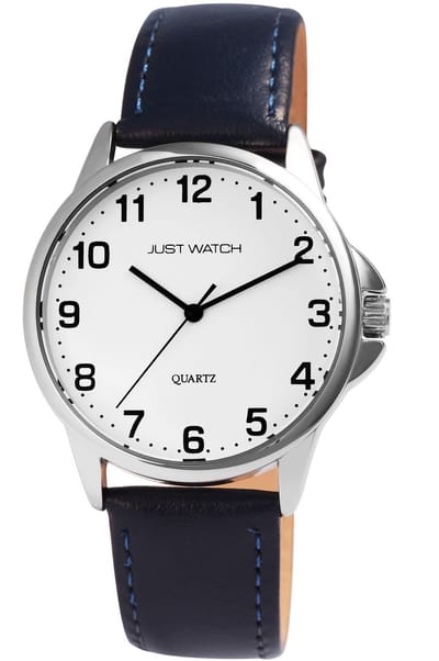 JUST WATCH Herenhorloge echt leer Bernard, 3 ATM