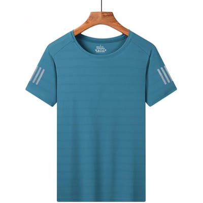 Grote Maat Sneldrogende Kleding Heren IJszijde T-shirt met Korte Mouwen Heren Zomer Dunne Heren T-shirt Zomer Sport Hardloop Top 7XL