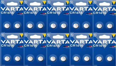 Varta CR1616 Lithium Knoopcel Batterij 20 Stuks