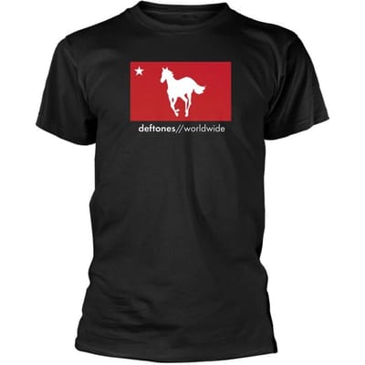Deftones T-shirt - White Pony Worldwide - S tot XXL - voor Mannen - zwart