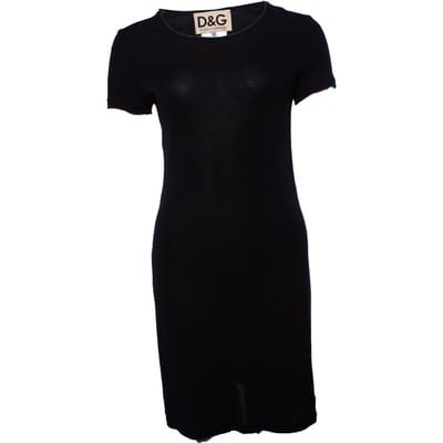 Dolce & Gabbana, zwarte stretchjurk