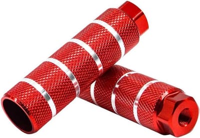 Fiets Haringen - Voetsteunen Fiets - Fietsen Stabiliseren - Cilindervorm Antislip - 3/8" - 26 Tanden - Zwart Blauw Rood