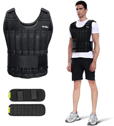 Verstelbaar Gewogen Vest voor Training en Fitness - 20lbs tot 60lbs