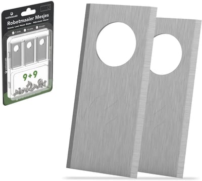 To the South® Universele Robotmaaier Mesjes geschikt voor Honda Miimo HRM 300, 500, 1000, 1500, 1500 Live, 2500, 2500 Live & 4000 Live - Staal - 9 Stuks