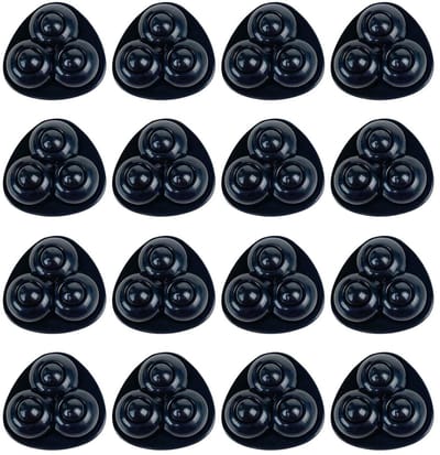 Mini Wielen Meubels - Zelfklevende Zwenkwielen - Meubels Verplaatsen - 360 Graden Draaibaar - 16 Stuks - Zwart